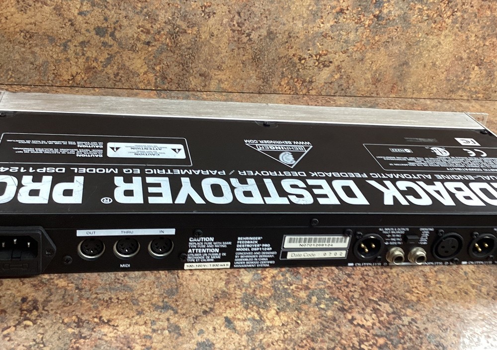 Behringer Feedback Destroyer Pro Model DSP 1124P