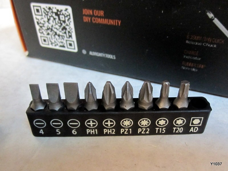 The Almighty Screwdriver Cordless 9 bits