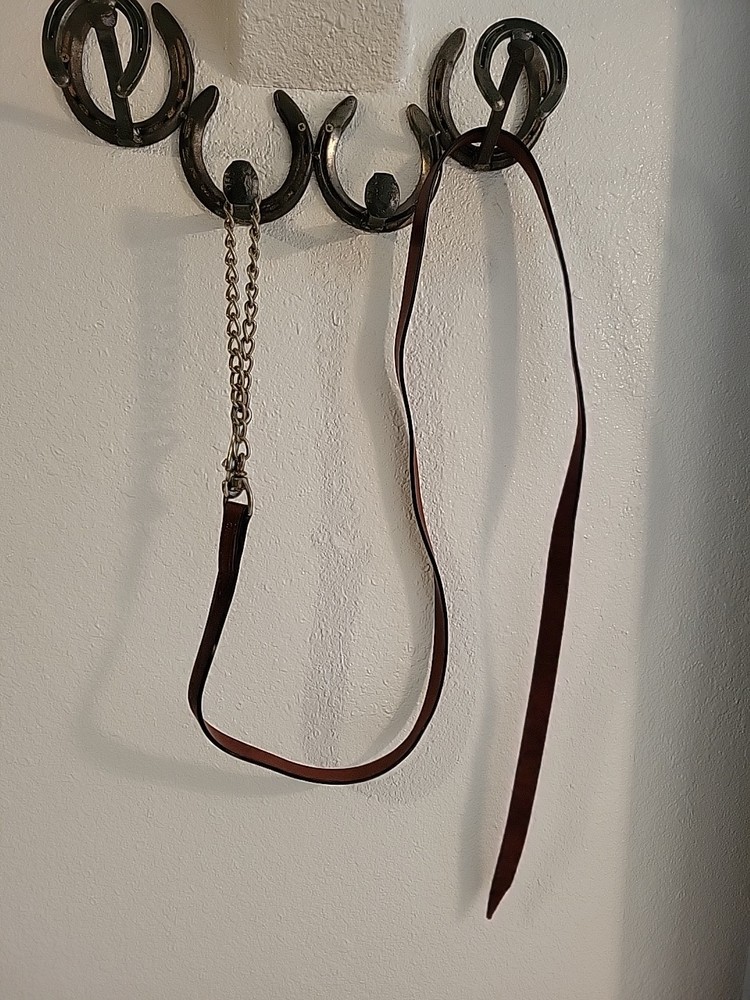 7' Leather Chain Lead