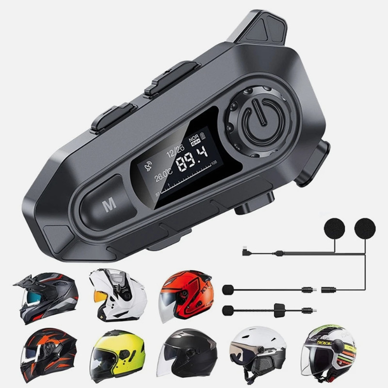 Motorcycle Helmet Headset Wireless Bluetooth Speaker Headphone Hands-Free