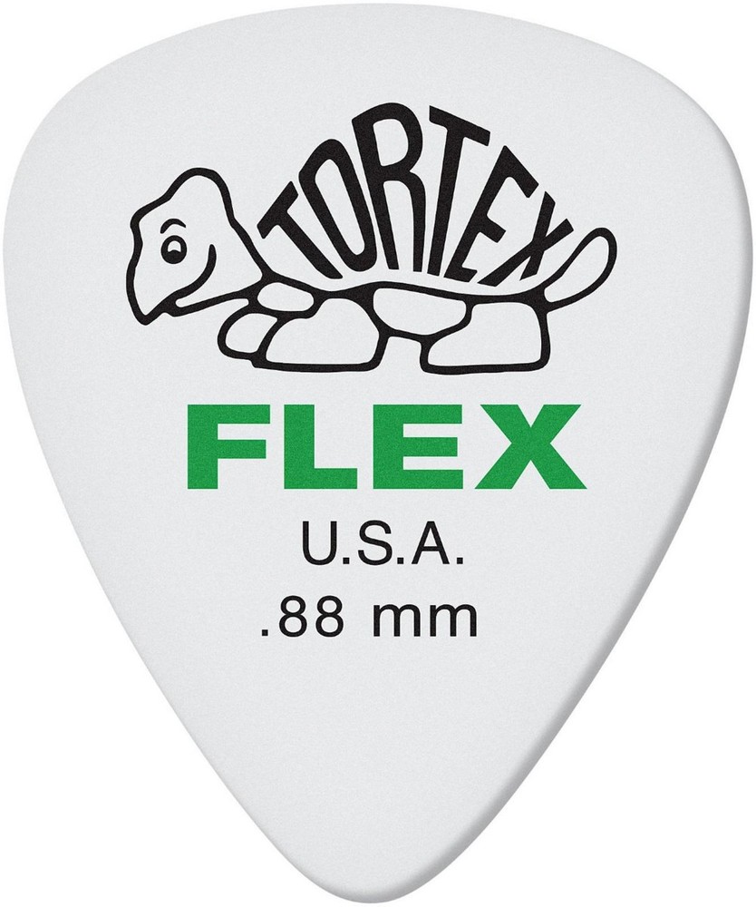 Dunlop Tortex Flex Standard Guitar Picks .88 mm 12 Pack
