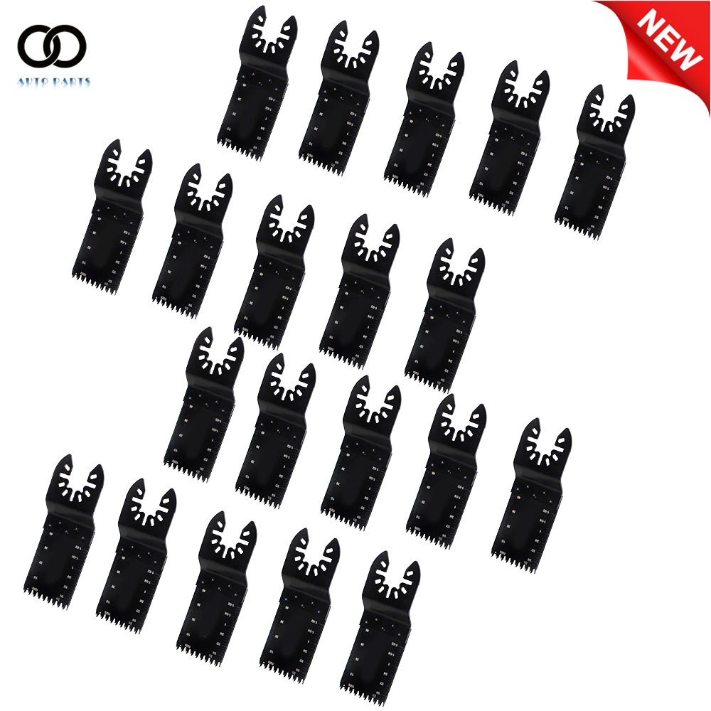 20 Pcs 35-89mm Multi Oscillating Quick Release Standard Saw Blades