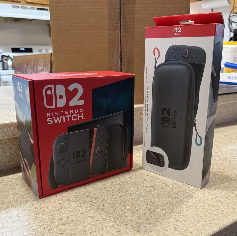 Nintendo Switch 2 Console With Carrying Case & Screen Protector