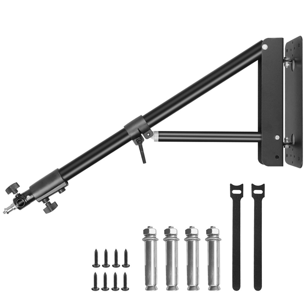 Ring Light Wall Mount with Triangle Base, 51inch/130cm Length Adjustable Supp...