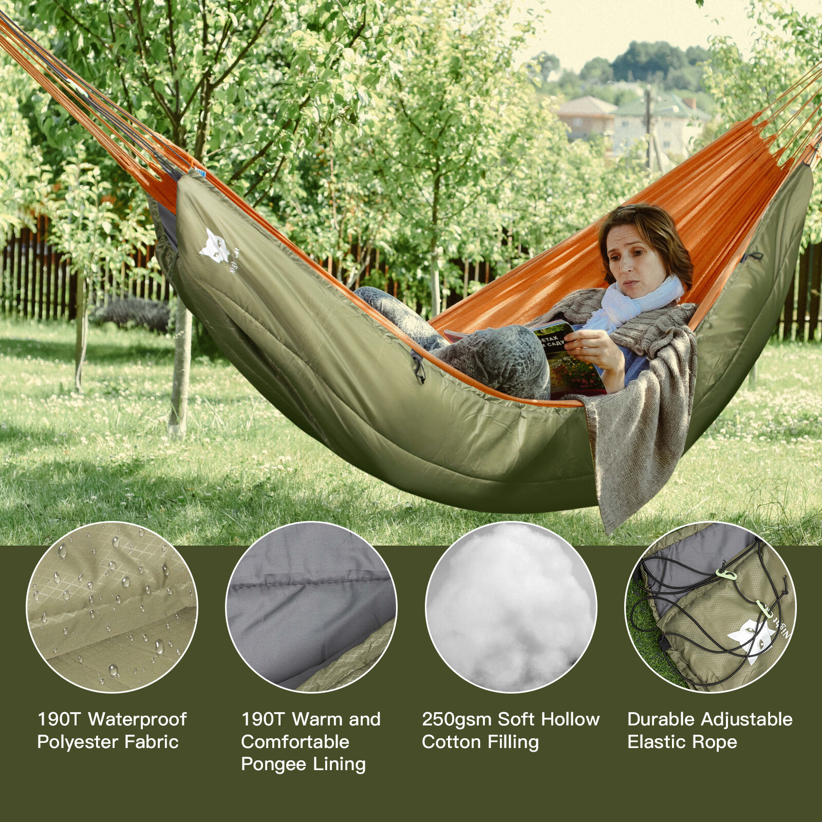 Full Length Hammock Underquilt Ultralight Camping Under Quilt