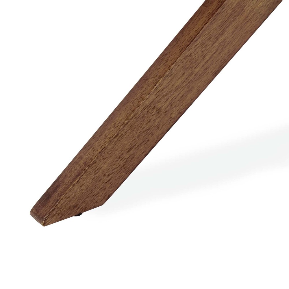 Modway Crossroads 47" Round Wood Dining Table Walnut