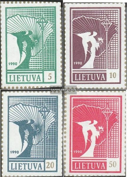 Lithuania 461-464 unused 1990 friedensengel