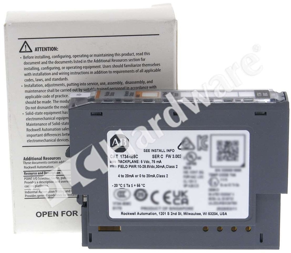 Surplus Open Allen Bradley 1734-IE8C Ser C POINT I/O 8-Ch Current Input Module