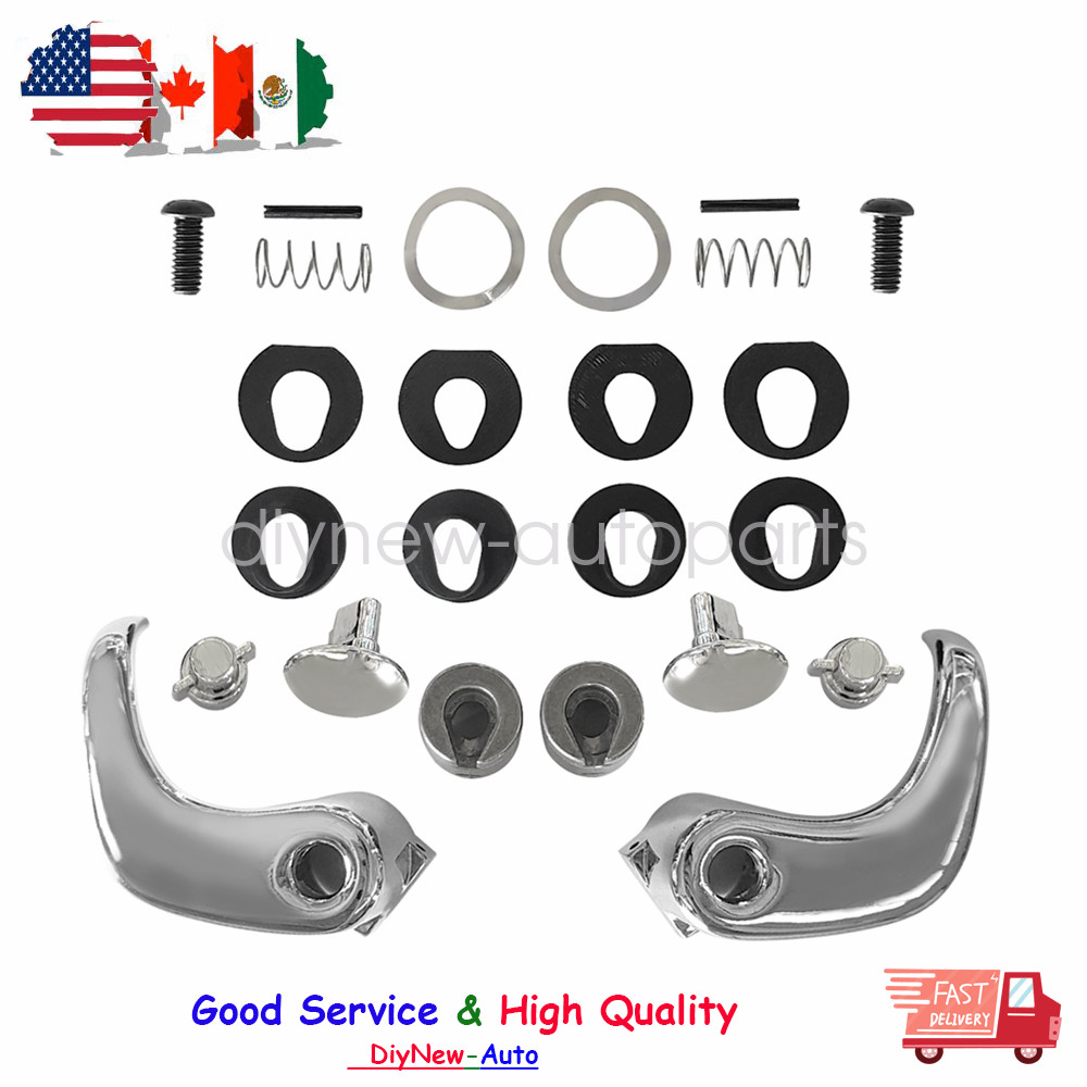 New Chrome Locking Vent Window Handle Set For 1973-1993 Chevrolet GMC C/K