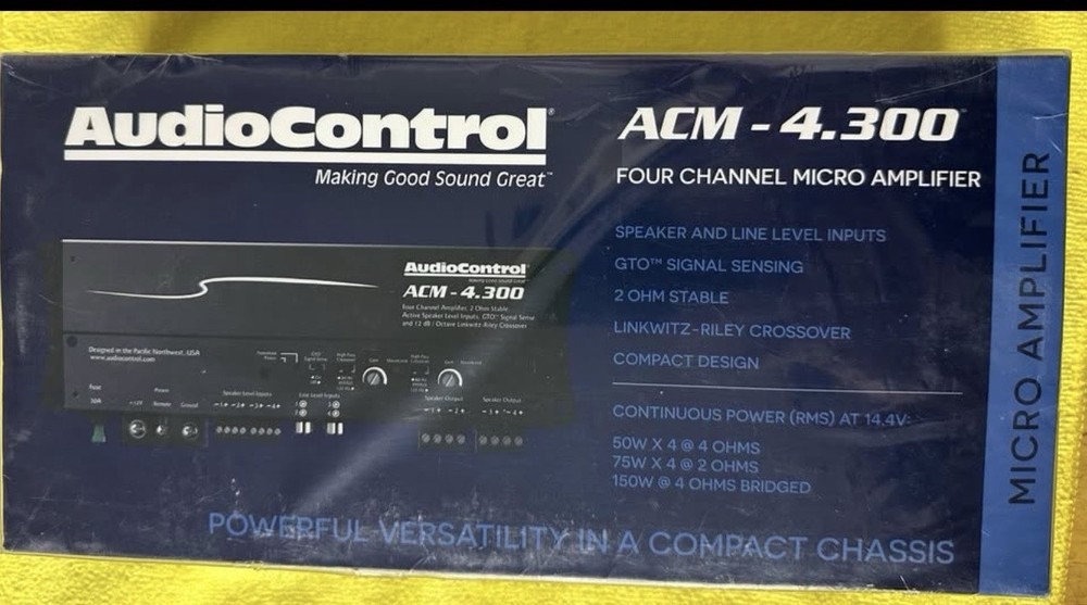 AudioControl ACM4300 200W 4 Channel Compact Amplifier