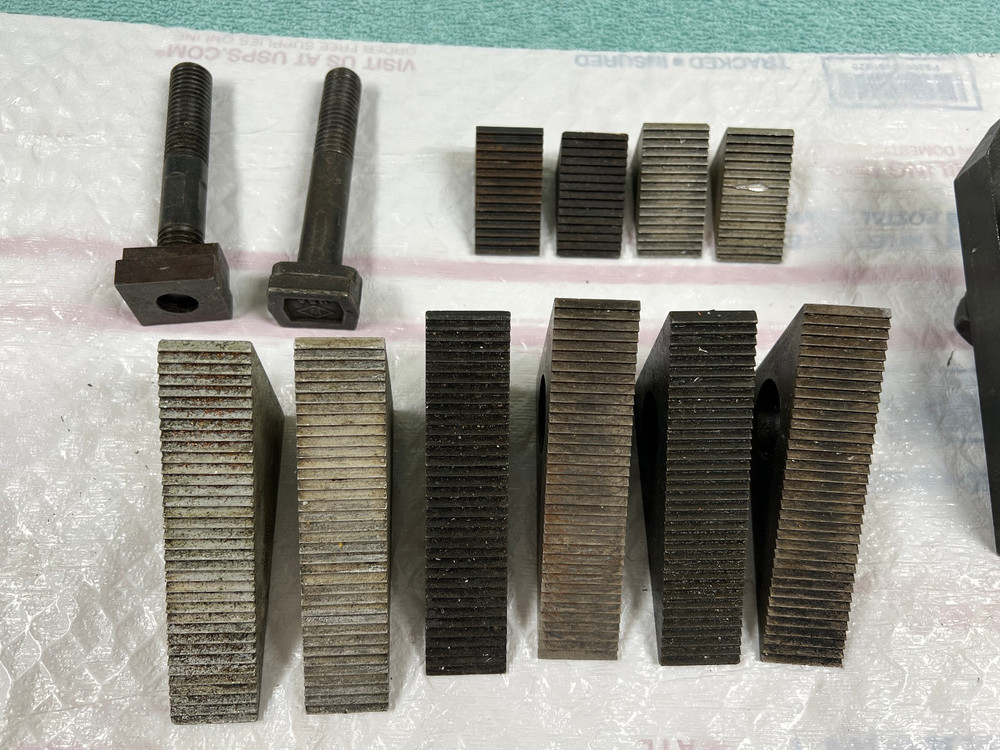 Mill Serrated Triangle Step Blocks & Hold Downs w/ T-Bolts Mill or Drill Tools