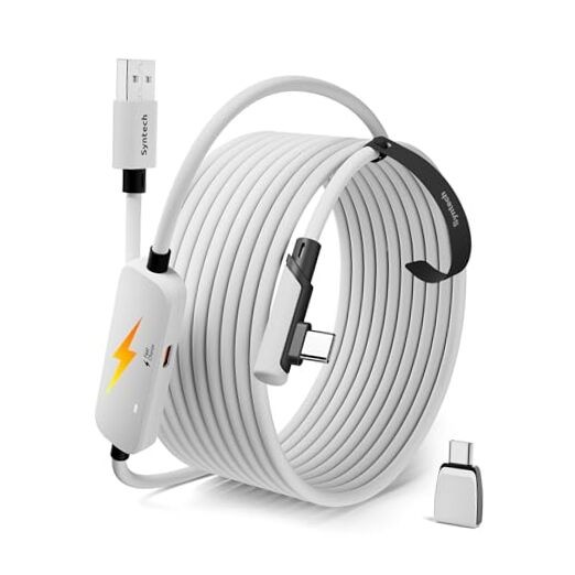 Link Cable with Charging 16FT Compatible with 16FT with adapter White