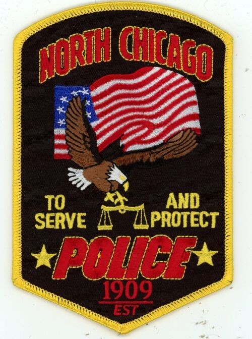 ILLINOIS IL NORTH CHICAGO POLICE NICE SHOULDER PATCH SHERIFF