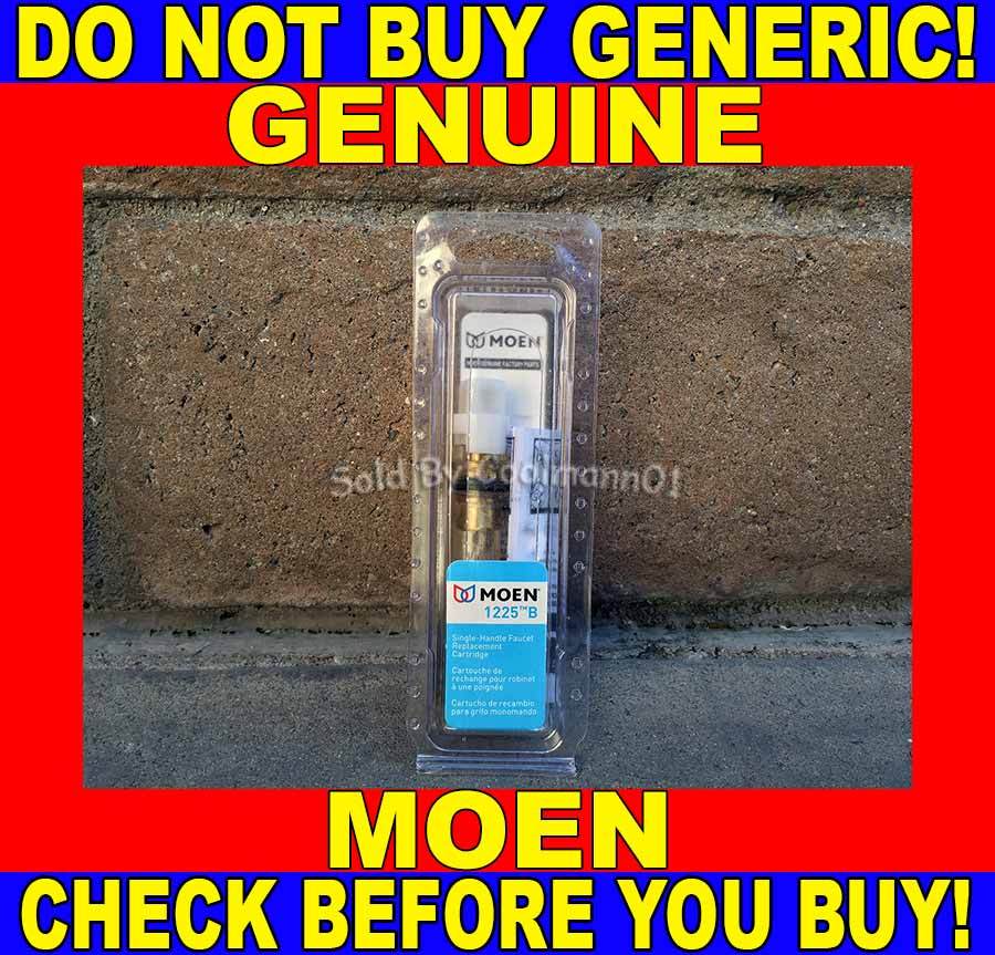 NEW! MOEN 1225 1225B Single Handle GENUINE Cartridge DON'T BUY GENERIC! USA MADE
