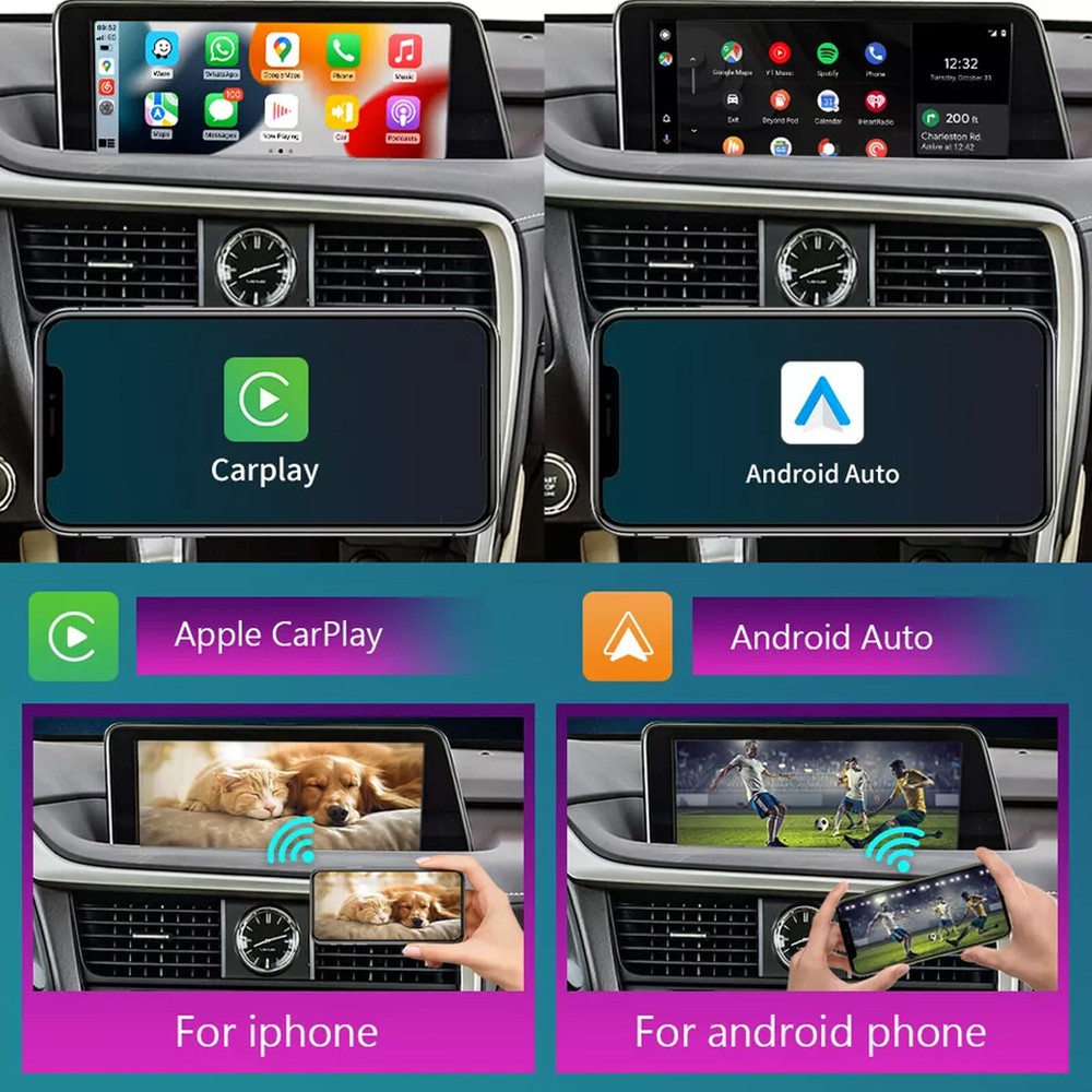Wireless Carplay Android Auto Module For Lexus RX 2016-2019 Mirror Link AirPlay