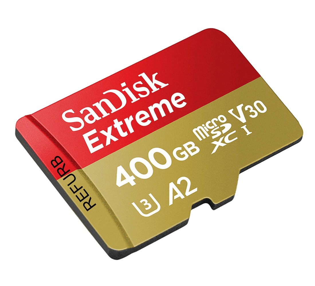 SanDisk Micro 400GB Extreme UHS-I microSDXC Memory Card with SD Adapter