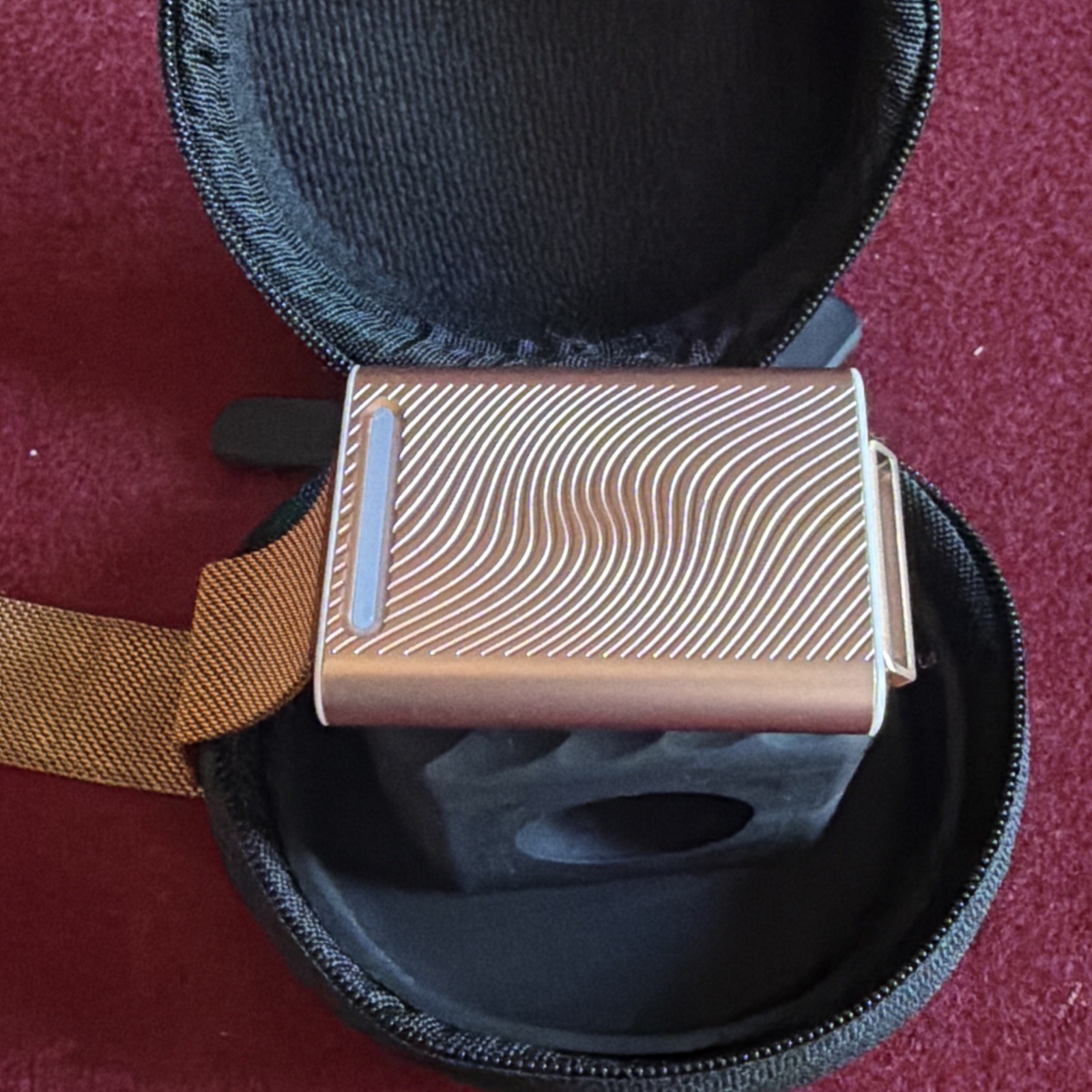 Embr Wave With Travel Case Cooling And Warming Wristband Rose Gold Used