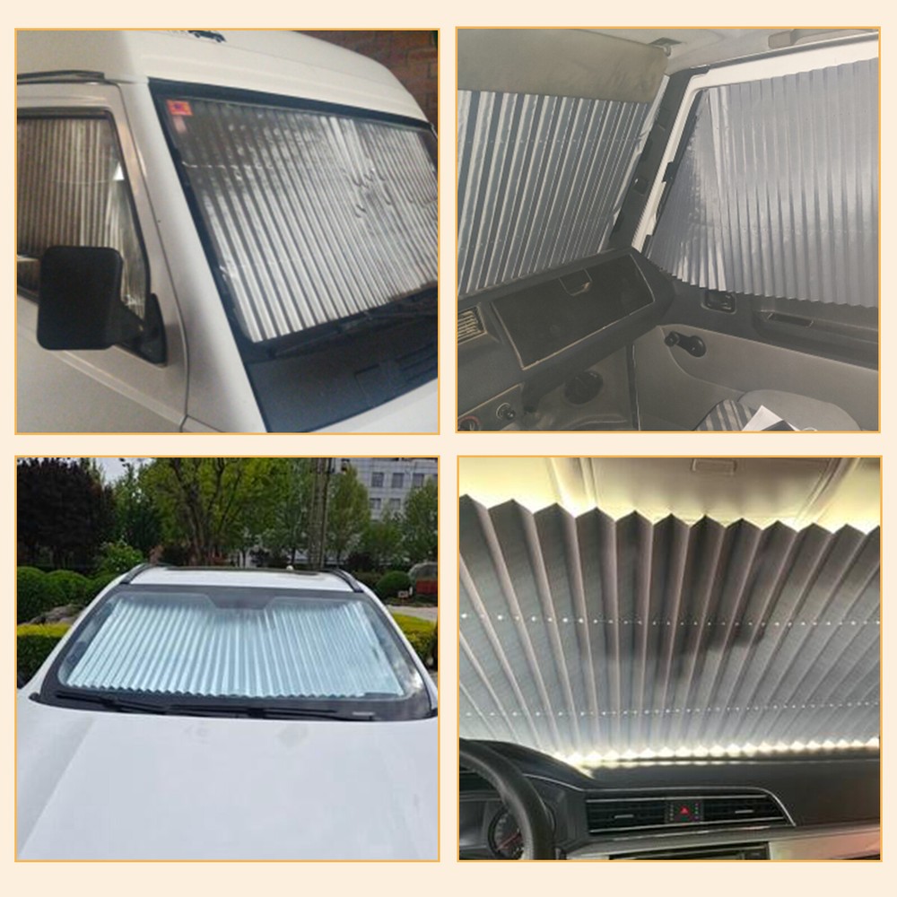 Car Retractable Windshield Sun Shade Visor SUV Front Window Folding Block Cover