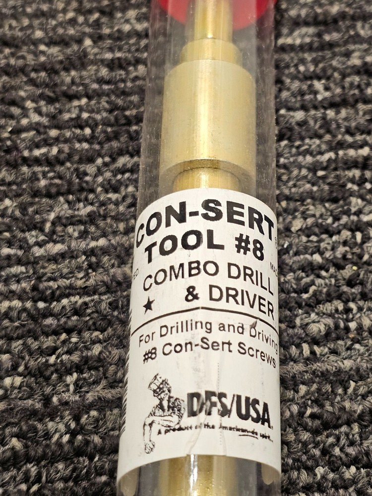 Con-Sert CST850S Tool #8 Masonry Screws NIP Drill & Driver Combo #8 HS