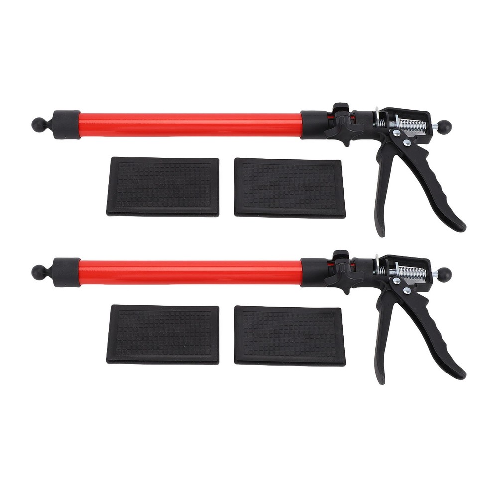 2 Sets Cabinet Jacks 50-115cm Telescopic Support Pole Bracket Red
