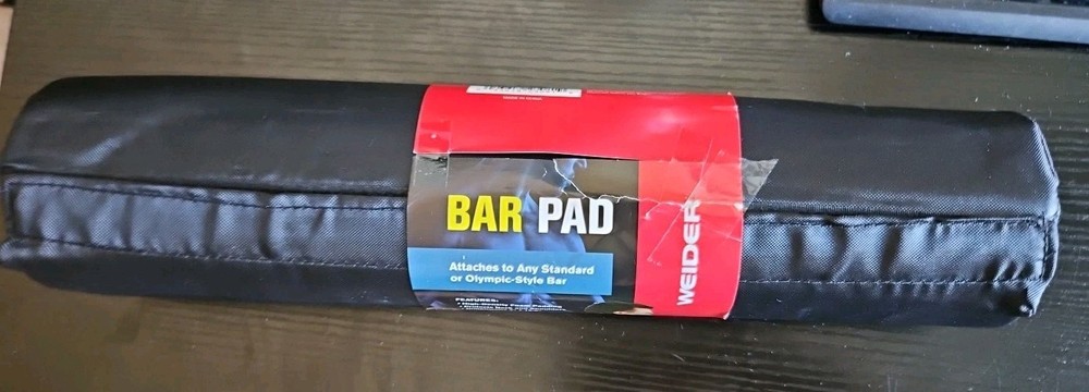 Weider Protective Weight Bar Pad with Hook and Loop Closure NEW