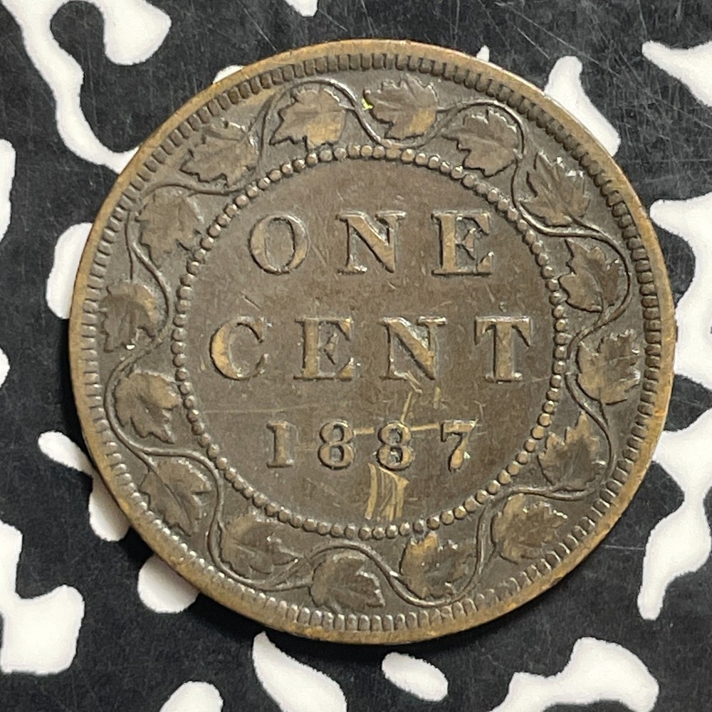 1887 Canada Large Cent Lot#C0675 Nice!