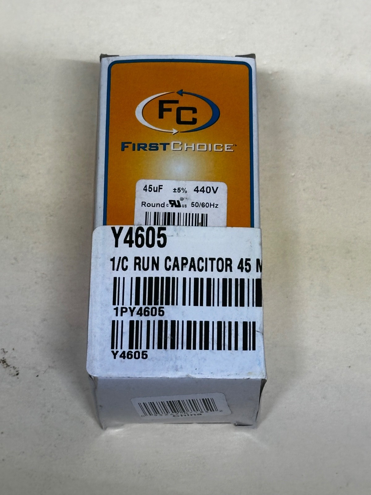 First Choice Run Capacitor Lennox Number Y4605 Run Capacitor 45 uF 440V  Round