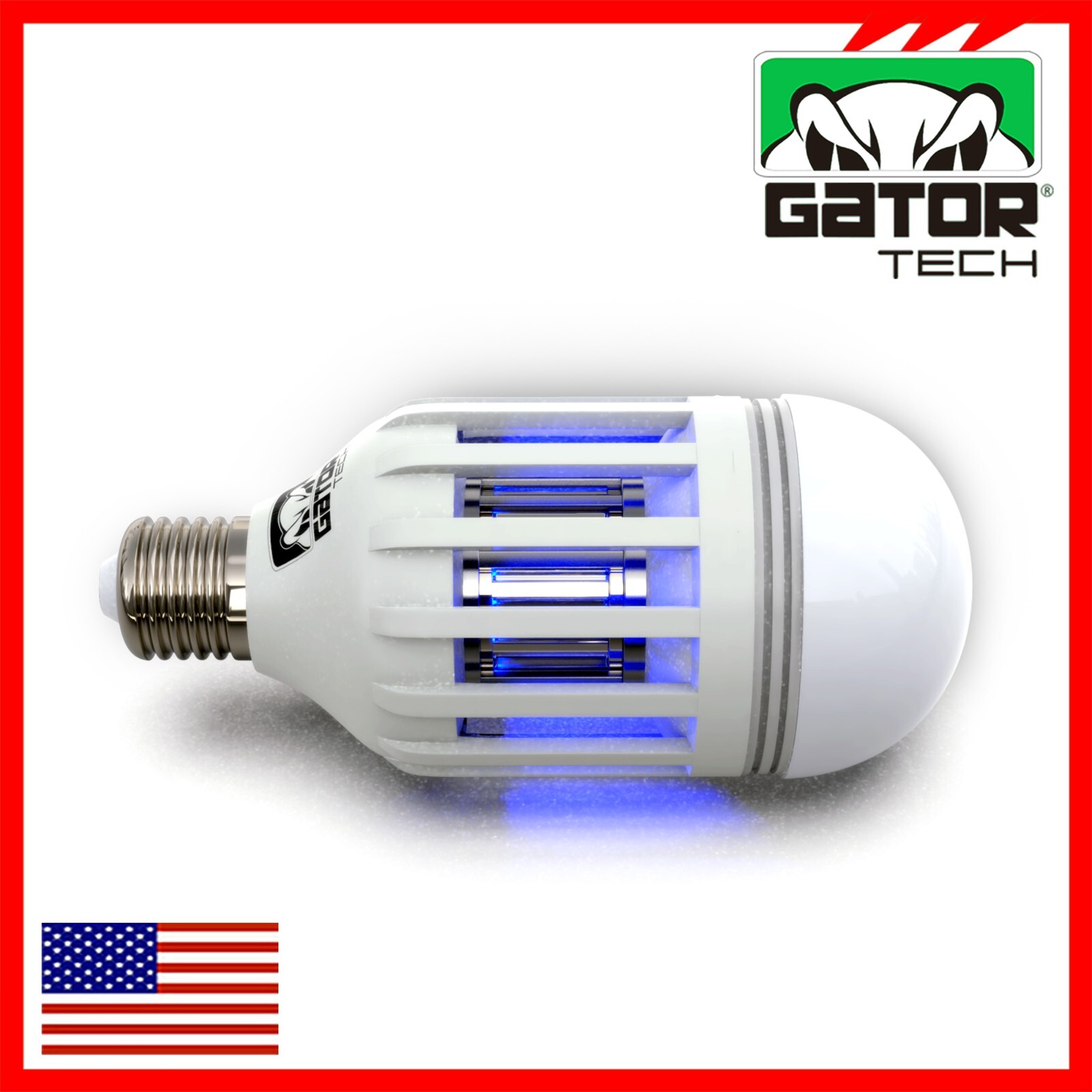 Insect Bug Mosquito Zapper Light Bulb Fly Trap Killer Indoor Outdoor UV Led Lamp