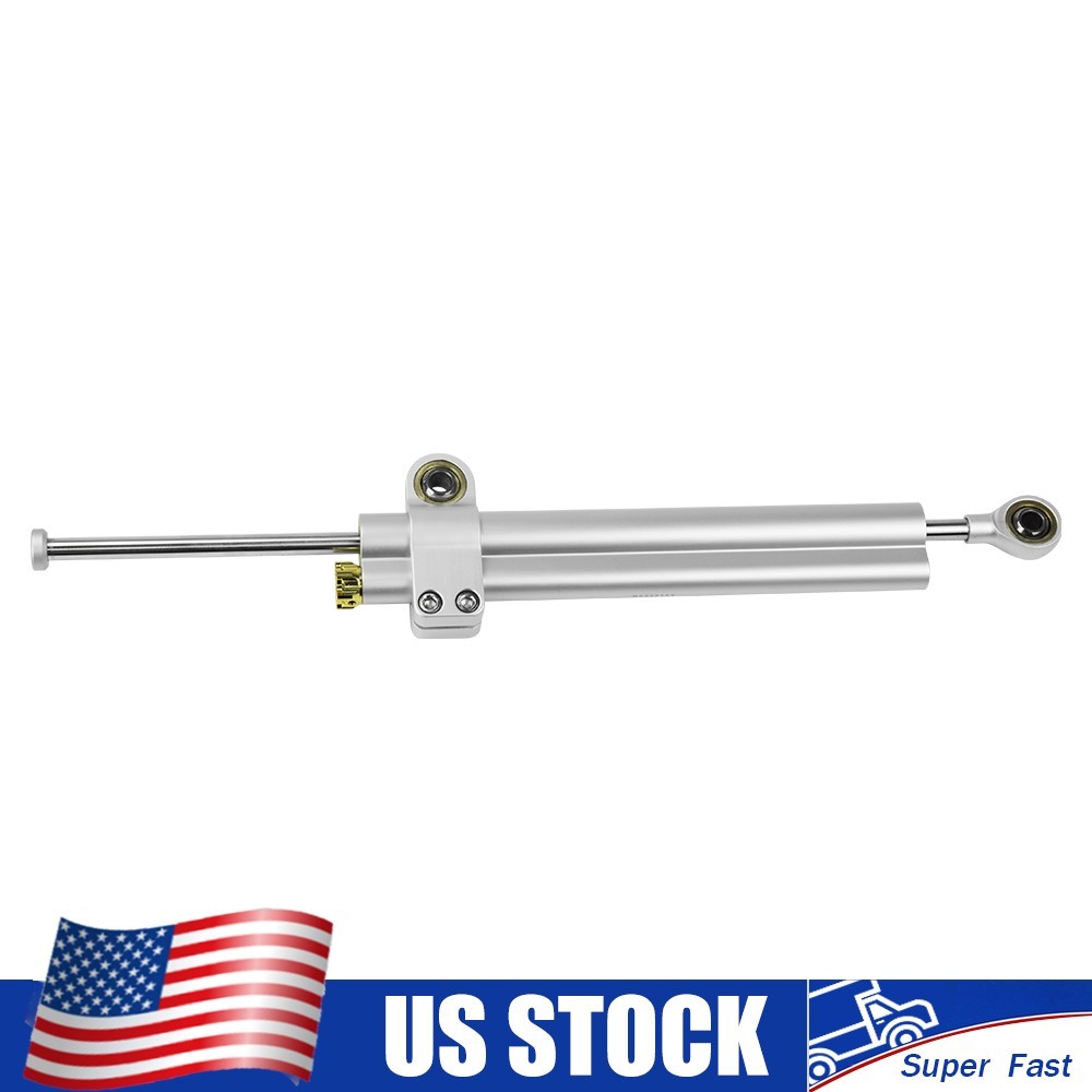 2024 Long Style Silver Steering Damper Stabilizer For Suzuki GSXR600 GSXR750