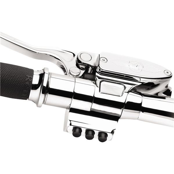 Performance Machine - 0062-2033-CH - Contour Billet Handlebar Switch, Left Side