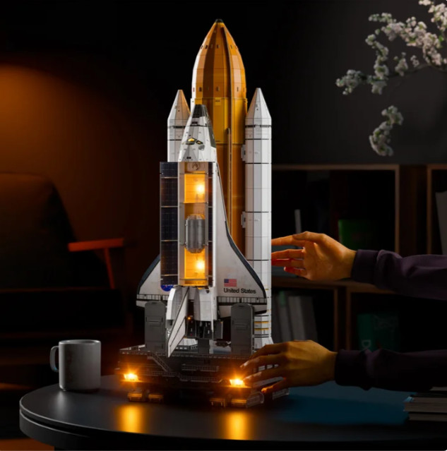 4D Build Architect Series Space Shuttle 3D Puzzle Model Kit with LED Lights