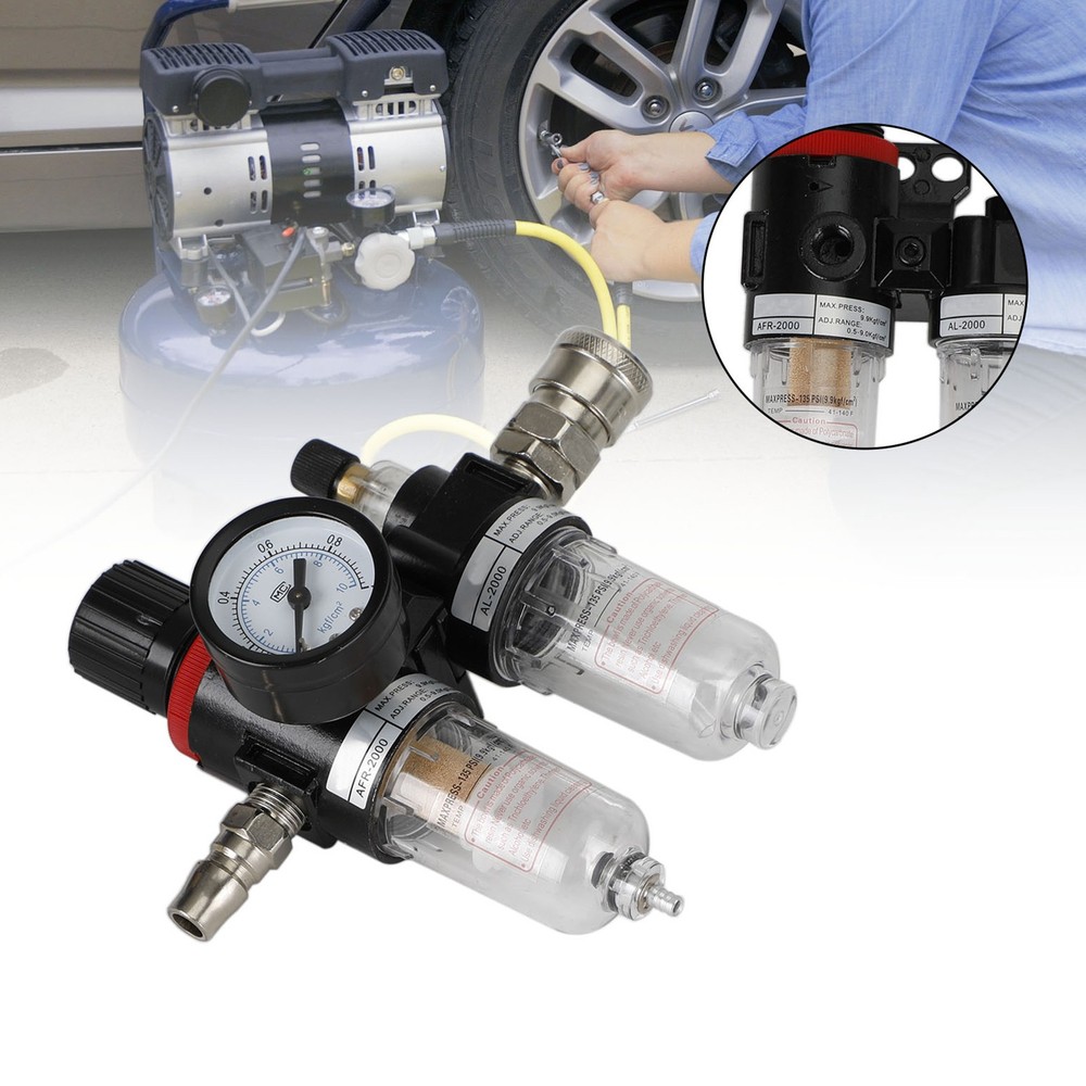 AFC2000 Air Compressor Filter Tool Reduce Valve Regulator Oil Water Separator