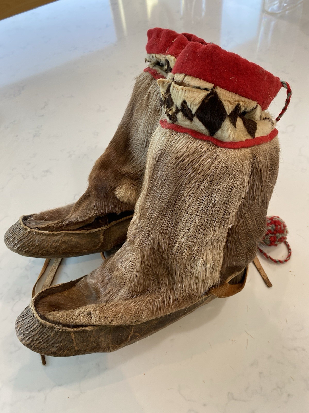 Vintage Inupiat Mukluks Fur Boots