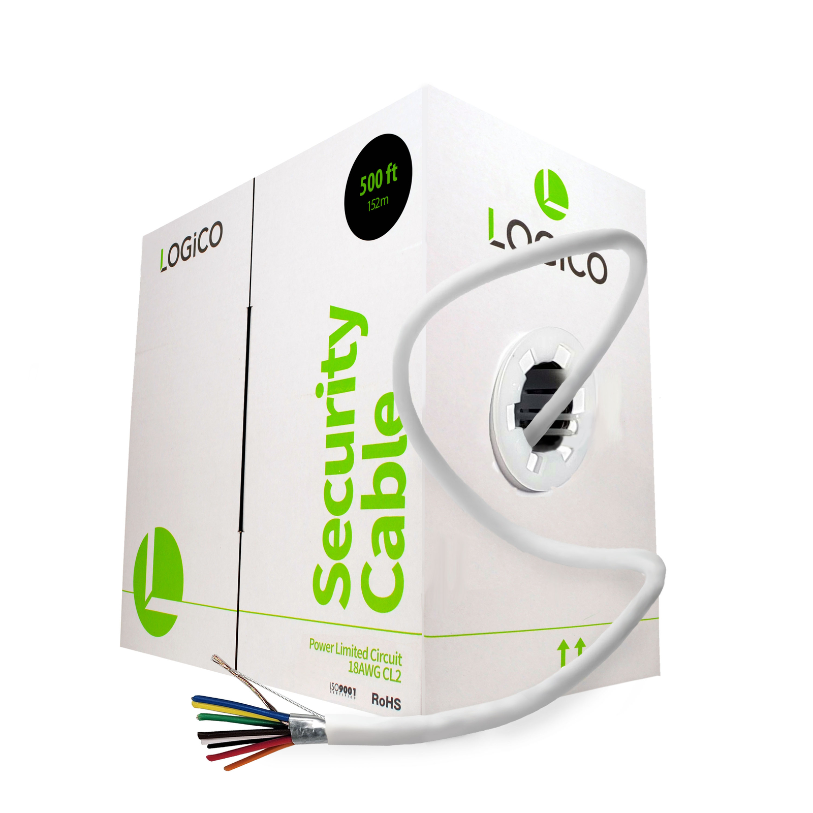 Security Alarm Cable 18/8 Stranded Shielded Access Control Intercom Speaker Wire