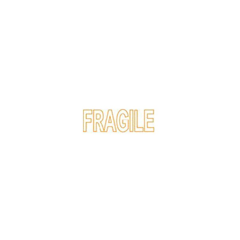 FRAGILE Self-Inking Stamp -Orange