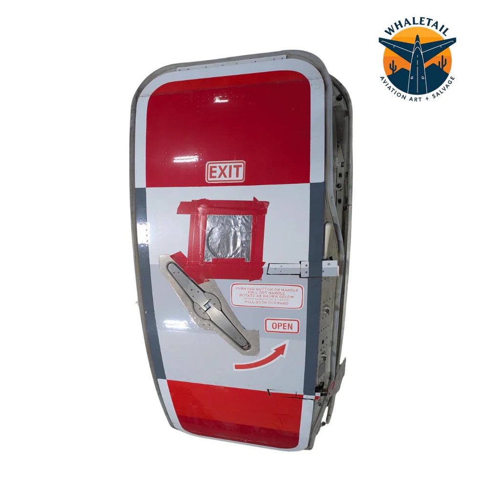 A330 Red Exterior Exit Door- Without a Cover