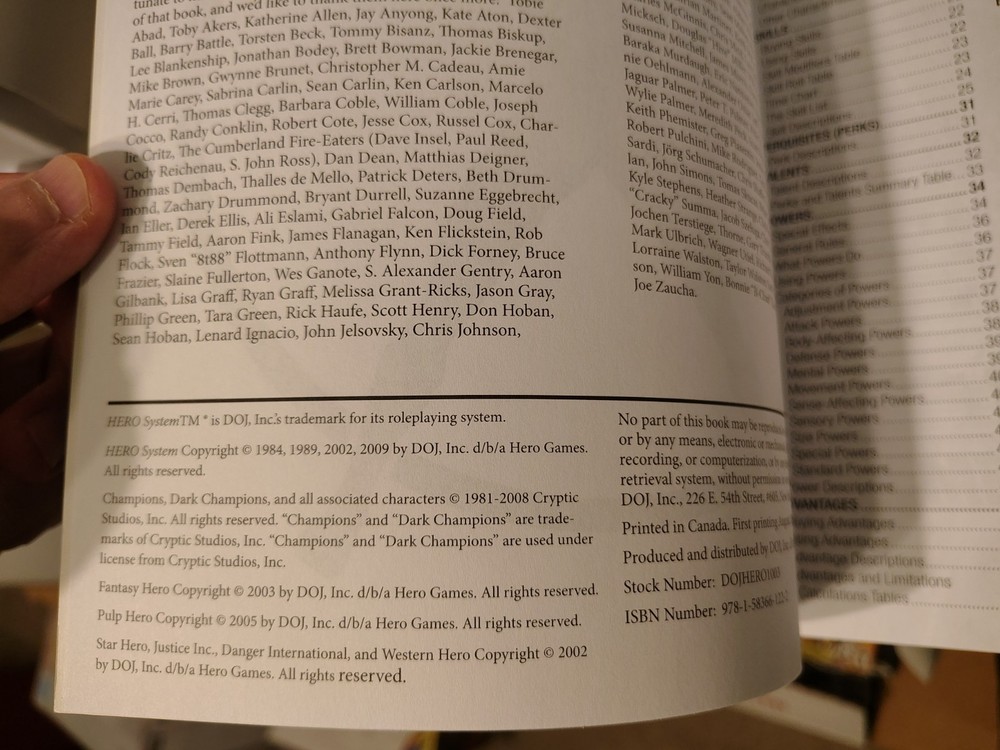 HERO System Basic Rulebook 6th Edition RPG Steven S. Long Core Rules OOP