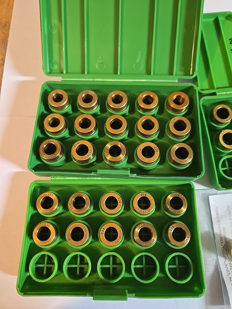 REDDING TITANIUM NITRIDE NECK SIZE BUSHING VARIOUS SIZES (SOLD INDIVIDUALLY)