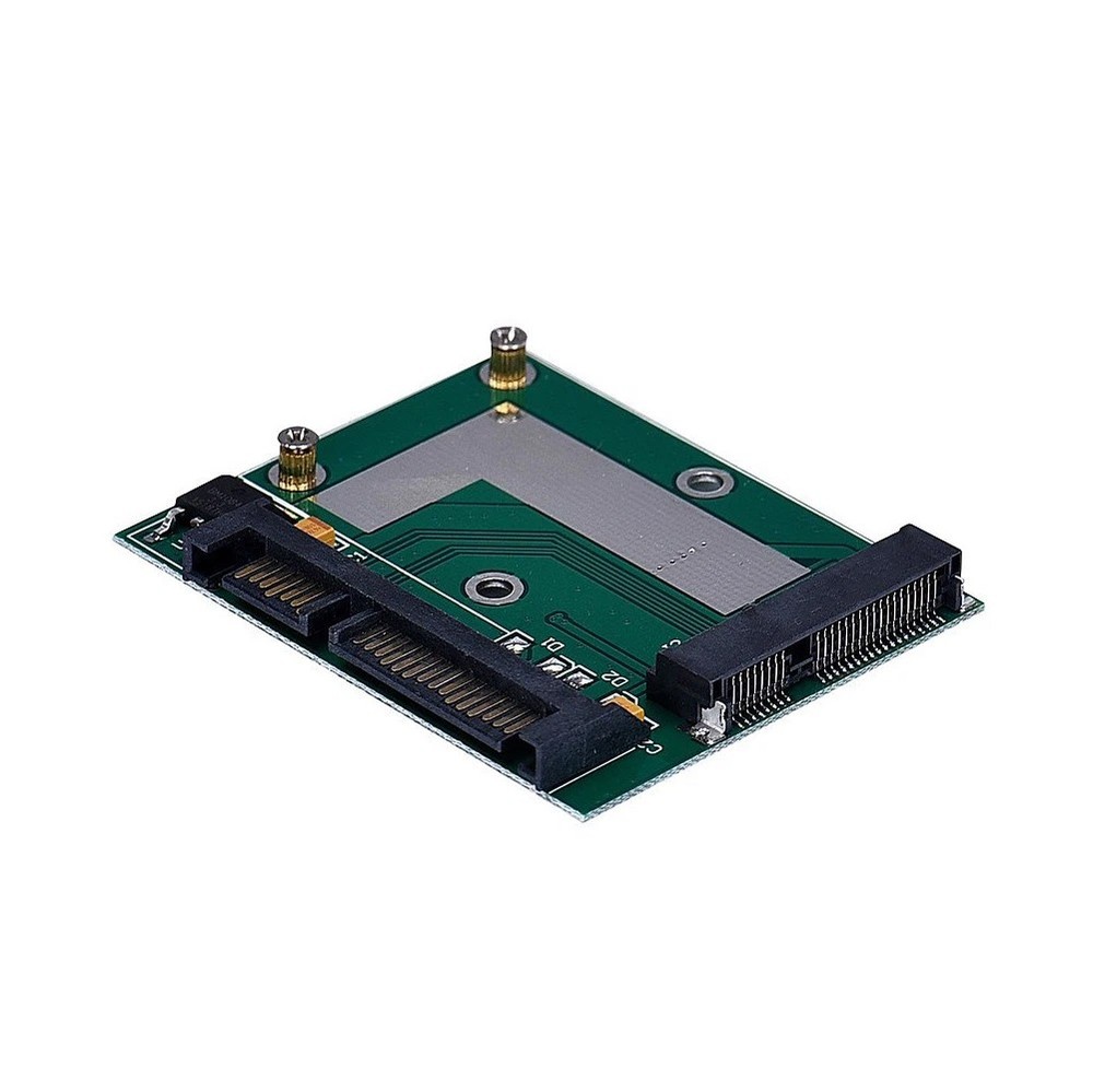 2PCS New Mini PCIE mSATA SSD to 2.5" SATA Adapter Converter Card Module Board