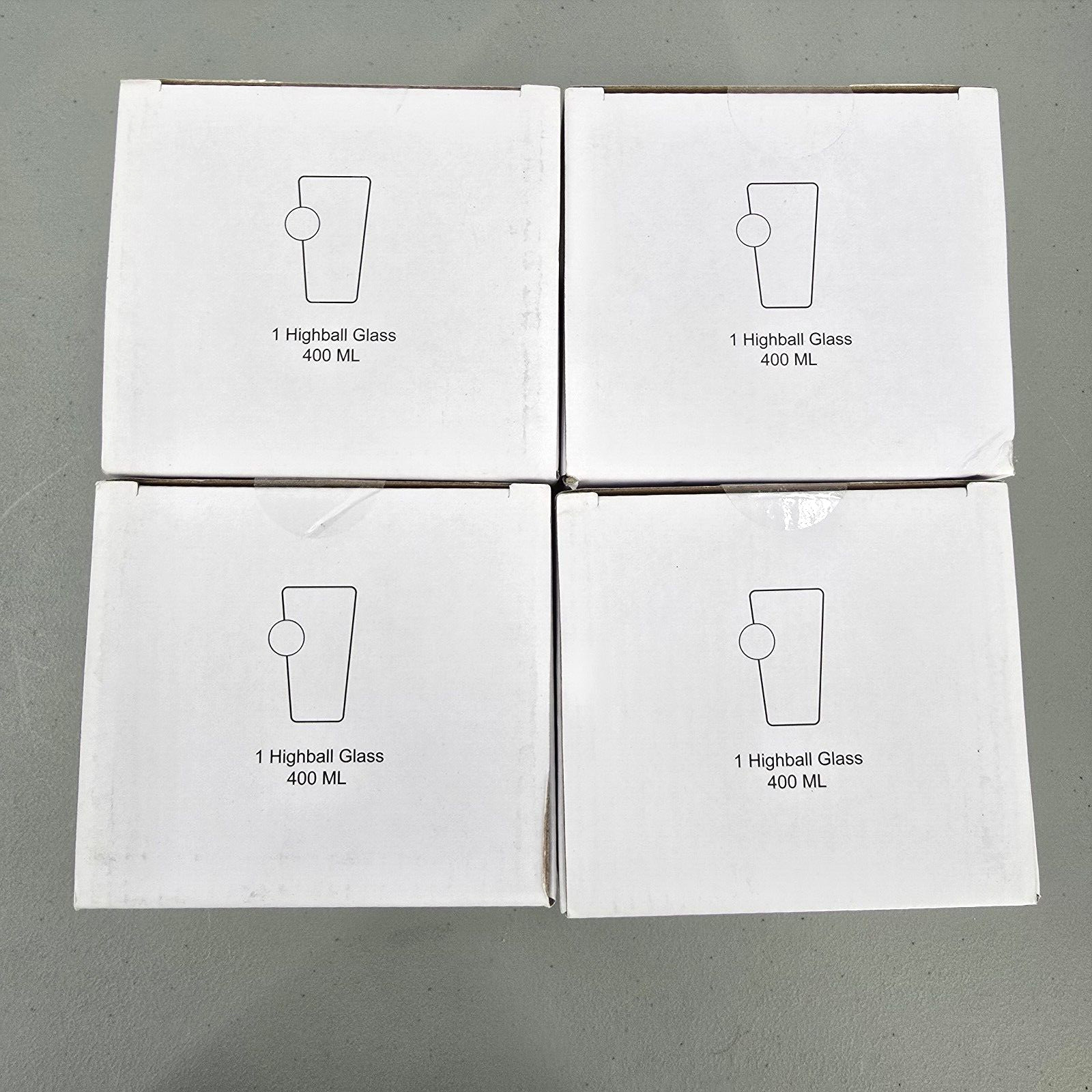 Golf Ball Highball Set Beer Glass Pint Drink 16 oz Cup Gift Dad Holiday Lot