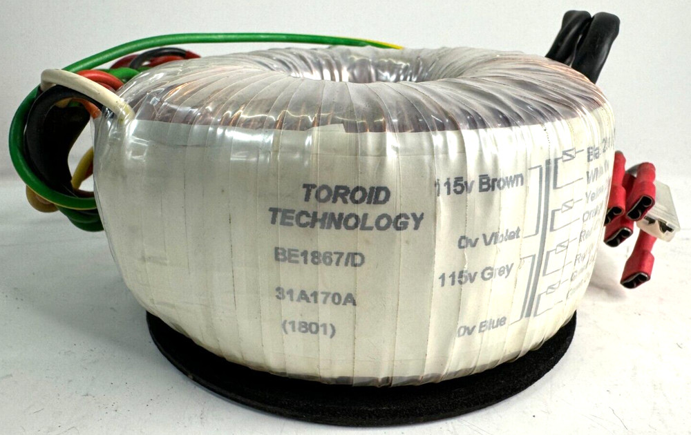 TOROID TECHNOLOGY RECTIFIER TRANSFORMER BE1867/D 31A170A