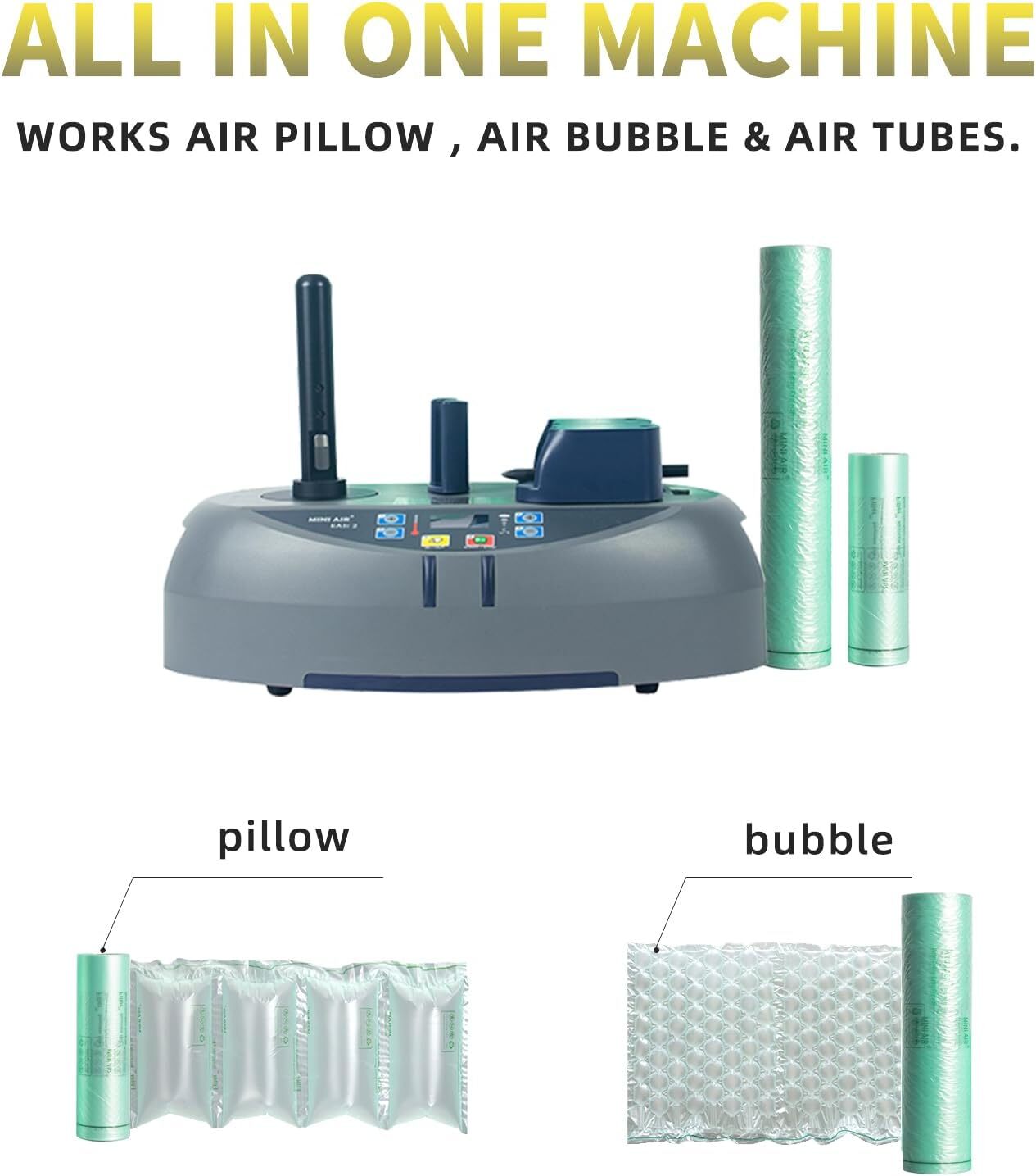 MINI AIR EASI Air Cushion Machine EA2 Air Pillow or Bubble Packaging 2nd Gen