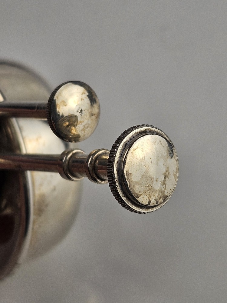 Antique Silverplate Spirit Burner Fuel Lamp 1.5 Size Warmer