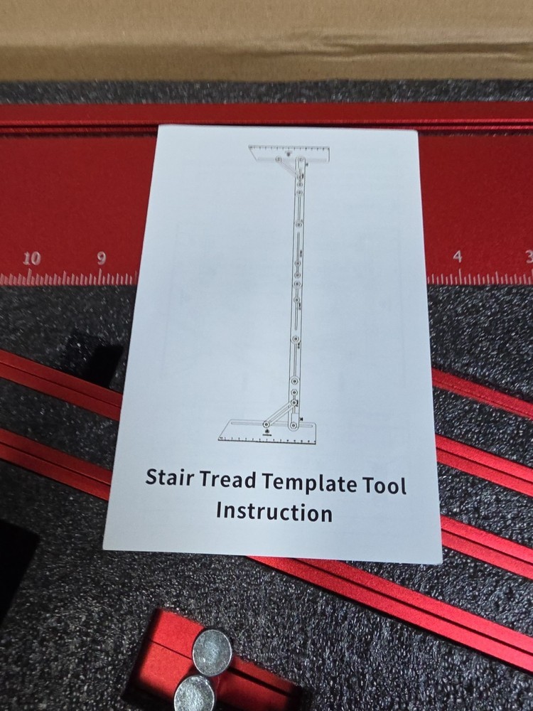 Stair Tread Template Tool - Solid Stair Tread Gauge, Stair Tools for Stairs