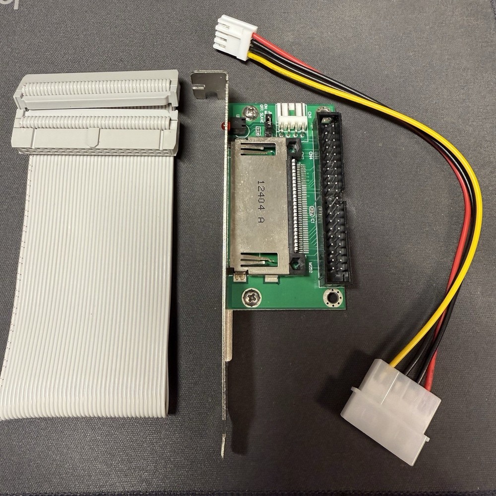 IDE To Compact Flash CF Card Kit With Power & Single Device 18” IDE Cable