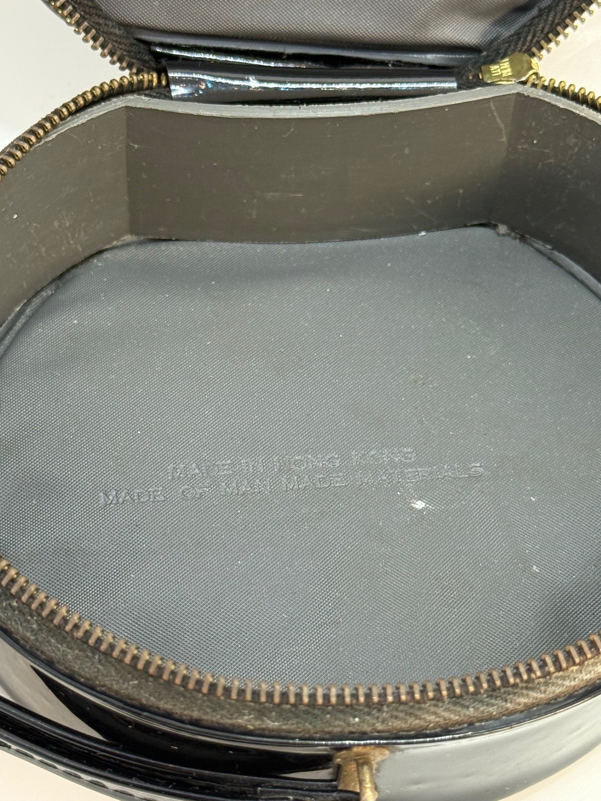 Vintage MICKEY MOUSE Small Black VINYL PURSE WALT DISNEY Hong Kong *Free Ship*