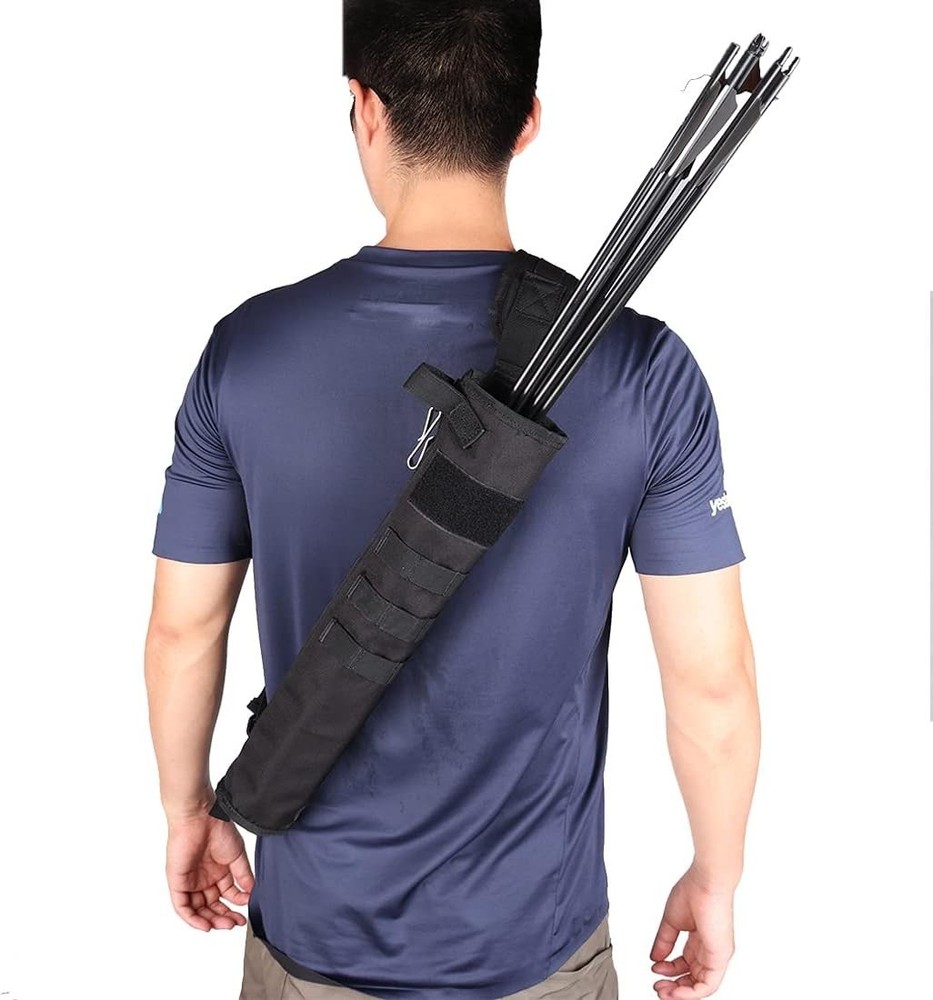 Archery Lightweight Back Arrow Quiver Dual Use Foldable Compact Hip Arrows Ba...