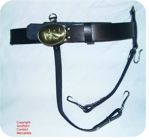SABER SWORD HANGERS STRAPS - CIVIL WAR GUN BELT, US CAVALRY WESTERN