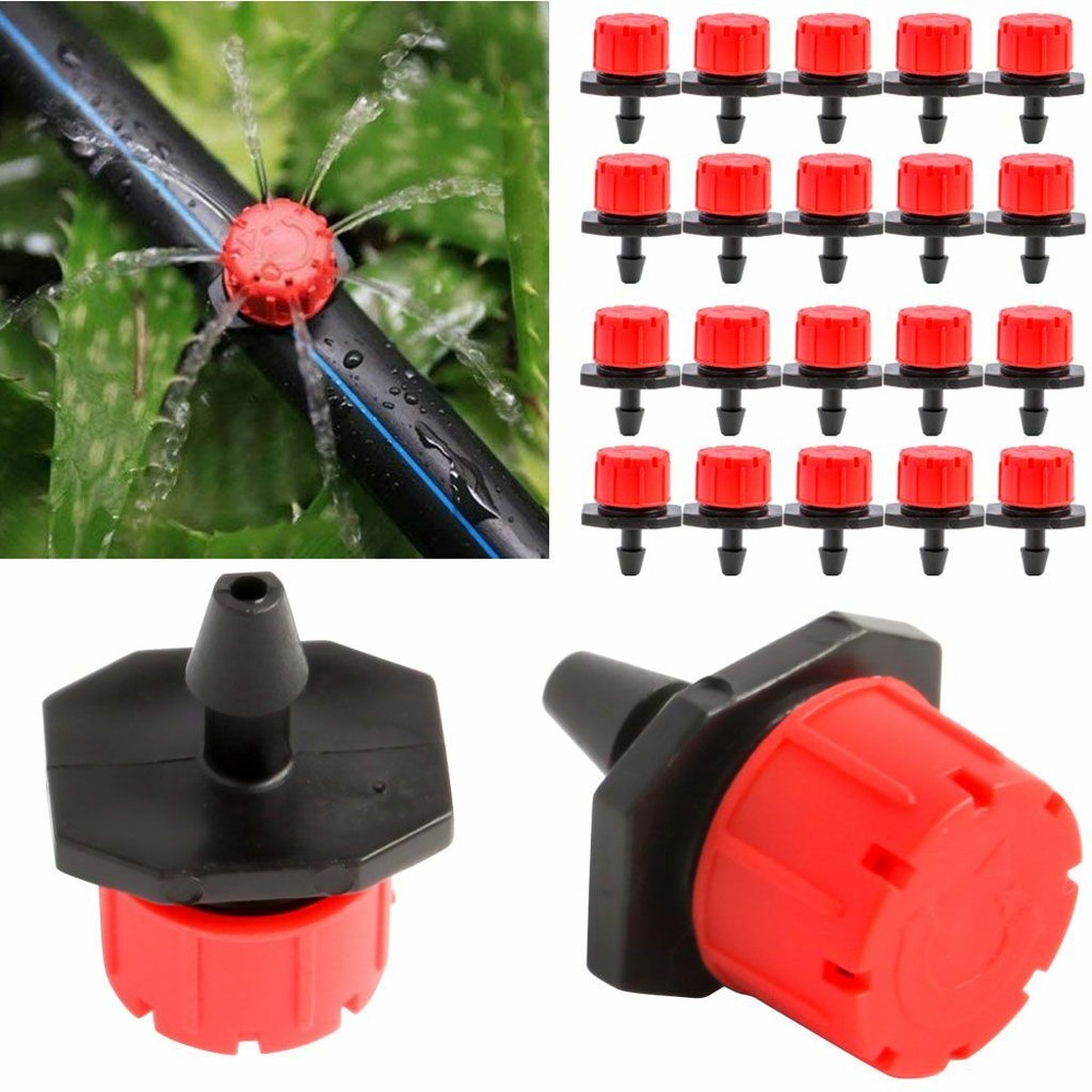 Adjustable Emitter Dripper Micro Drip Irrigation Sprinkler Watering System Lot