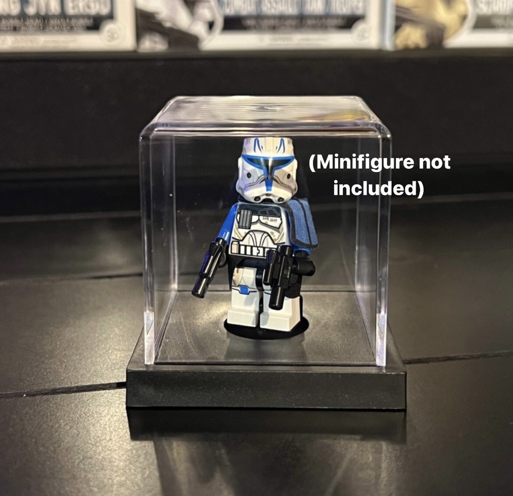 Studless Display Case For Single LEGO Minifigure